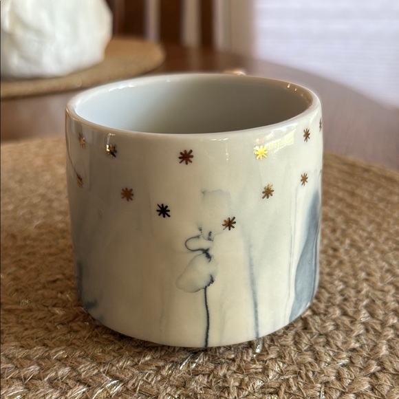 Anthropologie White and Gold Mug for Dining - Picture 5 of 7